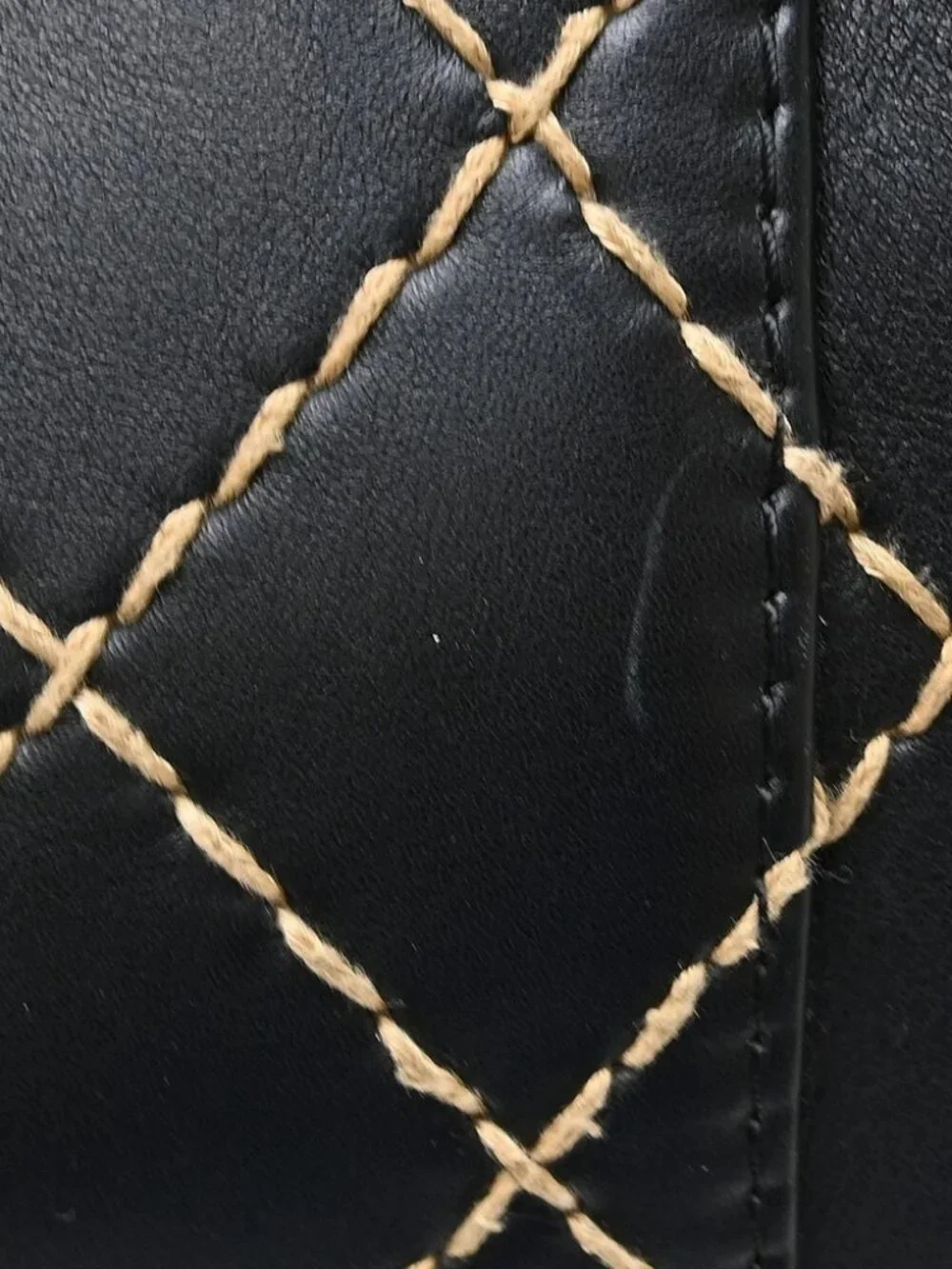 Chanel Black Calfskin Wild Stitch Handbag